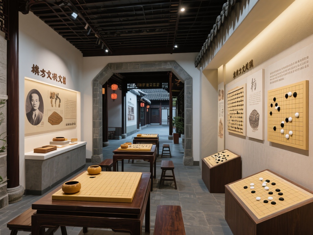 此外，坊内还设有棋艺文化展览区，展示棋具的历史演变